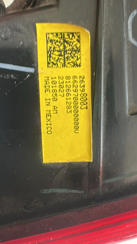 Lanterna Traseira Direita Comum Ônix Sedan Direito/passageiro Vermelho - Imagem 3