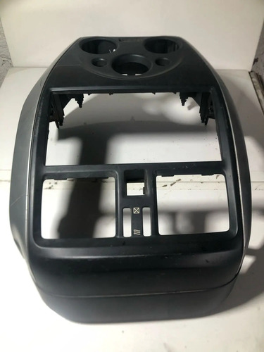 Moldura Acabamento Central Painel Nissan Versa 2018 A 2020. Preto Listras - Imagem 2