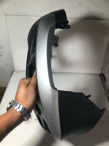 Moldura Acabamento Central Painel Nissan Versa 2018 A 2020. Preto Listras - Imagem 4