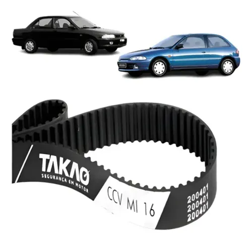 Correia Dentada Mitsubishi 117dentes Colt E Lancer 1.6 16v - Imagem 1