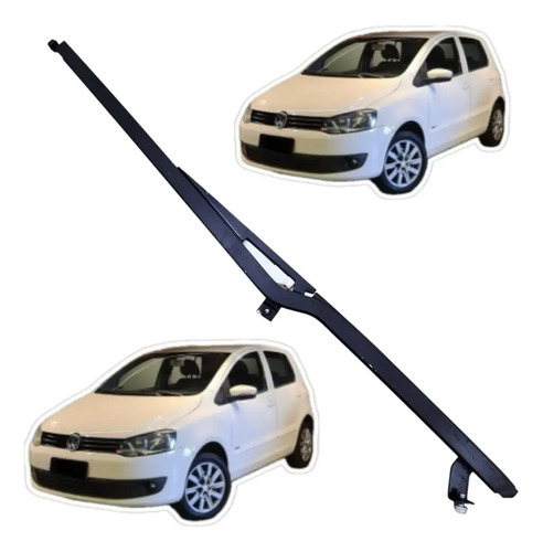 Trilho Guia Vidro Porta Traseira Dir Original Vw Spacefox Preto