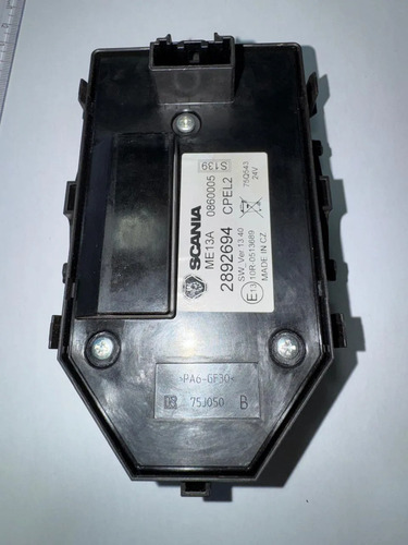 Interruptor Comando Painel Luz Scania Ntg - Imagem 2