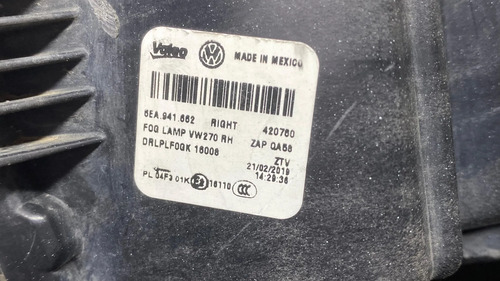 Farol Milha Direito Volkswagen Polo Virtus 2018 2022 Sem Led Prateado - Imagem 10