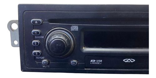 Radio Cd Player Chery Qq 2011 2015 Original Preto 1 - Imagem 2