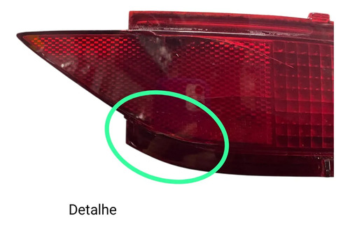 Defletor Olho De Gato Traseiro Direito New Fiesta 2013 2019 Vermelho - Imagem 3