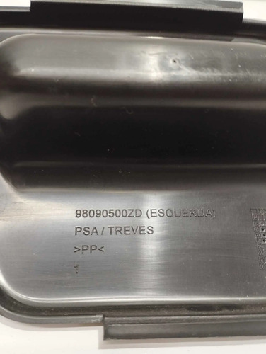 Puxador Porta Mala Lado Esq Peugeot 2008 Cod 98090500zd Preto Traseira