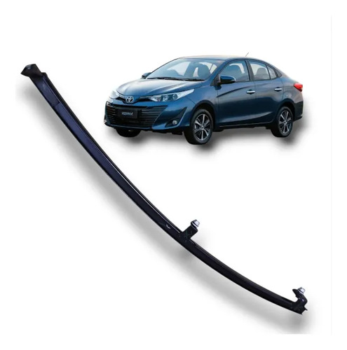 Guia Vidro Traseiro Esquerdo Toyota Yaris Sedan 2019 A 2023 Preto