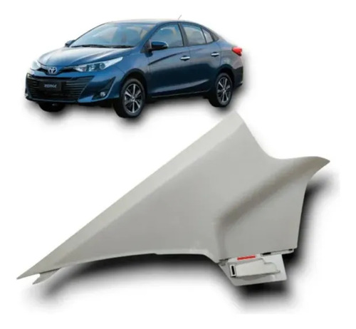 Moldura Coluna Traseira Esquerda Yaris Sedan 2019 A 2022