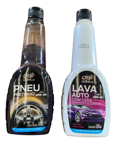 Kit Limpeza Carros/automovel Shampoo E Limpa Pneu - Imagem 2