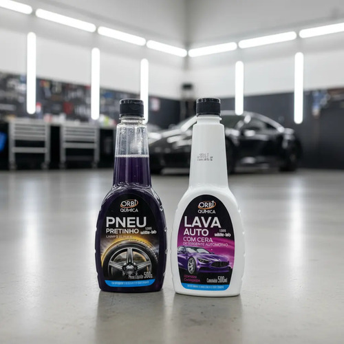 Kit Limpeza Carros/automovel Shampoo E Limpa Pneu - Imagem 3