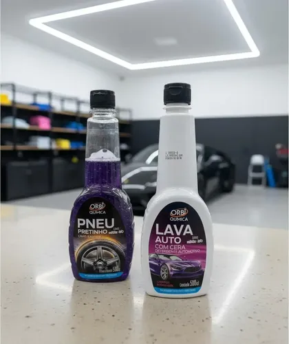 Kit Limpeza Carros/automovel Shampoo E Limpa Pneu - Imagem 4