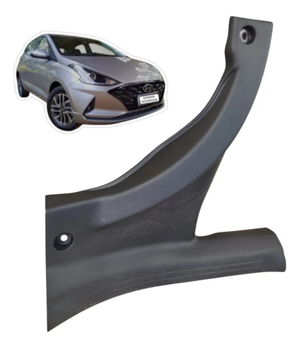 Soleira Traseiro Direito Porta Hyundai Hb20x 2020 A 2024 Preto