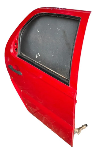 Porta Traseira Direita Fiat Palio Wekend Adventure Traseira Esquerda Vermelho - Imagem 2