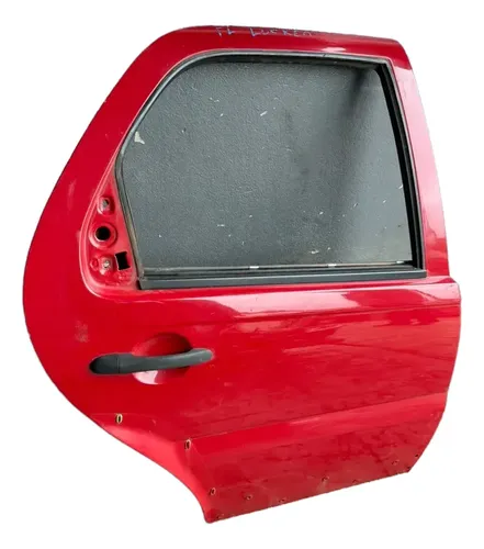 Porta Traseira Direita Fiat Palio Wekend Adventure Traseira Esquerda Vermelho - Imagem 4