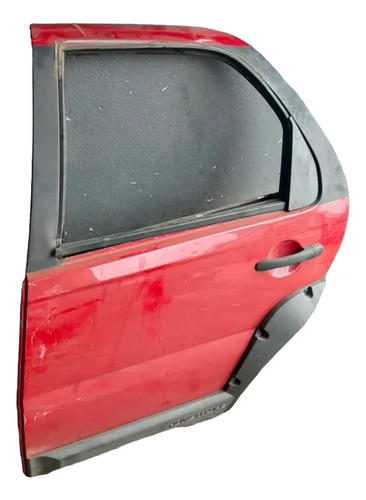 Porta Traseira Esquerda Fiat Palio Wekend Adventure Traseira Esquerda Vermelho - Imagem 2