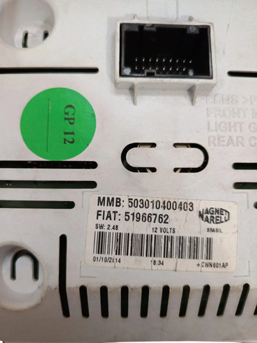 Painel Instrumentos Fiat Novo Uno 51966762 Preto - Imagem 4