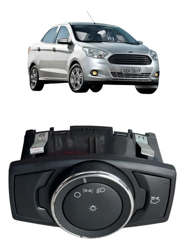 Botão Chave Luz Farol Trava Porta Malas Ford Ka+ 2015 Usado
