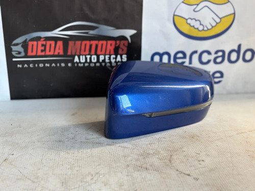 Capa Retrovisor Esq Bmw 320 2022 Usado Original C Detalhes Azul - Imagem 2