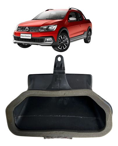Moldura Acabamento Duto Ar Vw Saveiro Cross 2020 Usado Preto