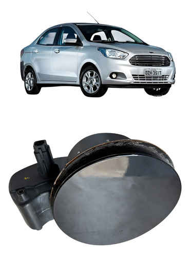 Tampa Portinhola Do Tanque Ford Ka+ 2015 Usado Original Preto