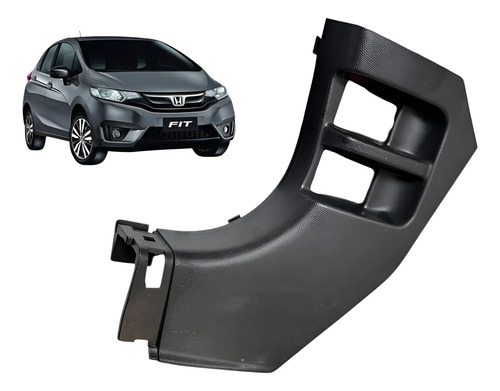 Moldura Soleira Dianteira Esquerda Honda Fit 2016 Usado Preto