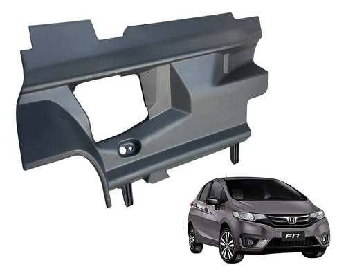 Moldura Acabamento Inferior Painel Honda Fit 2016 Usado Preto