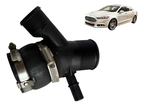 Flange Duto Intercooler Ford Fusion 2015 Original Usado Preto