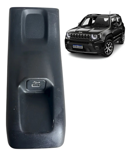 Acabamento Traseiro Console Central Jeep Renegade 2020 Usado