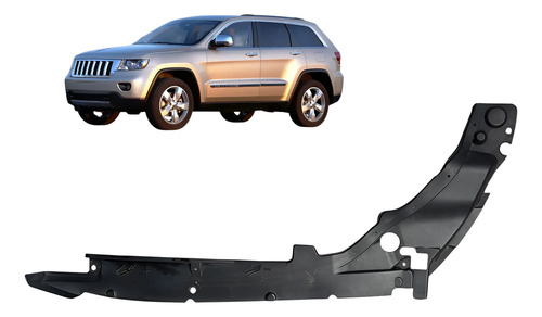 Moldura Acabamento Longarina Jeep Grand Cherokee 2012 Usado Preto