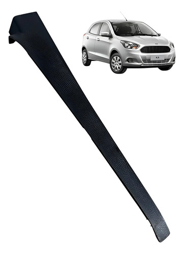 Acabamento Lateral Esquerd Painel Ford Ka 2015 Usado Preto