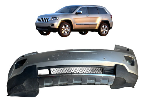Parachoque Dianteiro Grand Jeep Cherokee 2012 Com Detalhes Branco