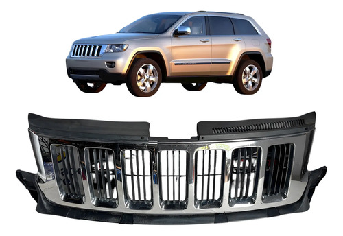 Grade Jeep Grand Cherokee 2012 Original Usado Com Detalhes Preto Brilhante