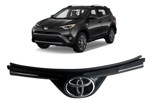 Grade Dianteira Radiador Toyota Rav4 2018 Usado Preto Brilhante