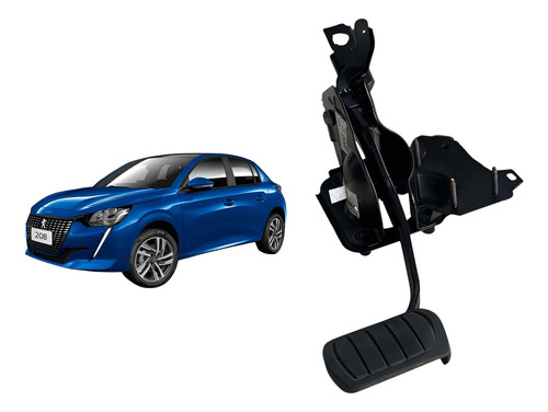 Pedal Freio Peugeot 208 2022 Usado Preto - Imagem 1