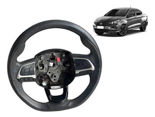 Volante De Direção Com Comandos Fiat Cronos 2019 Usado Preto
