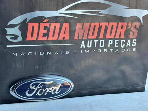 Emblema Dianteiro Capô Ford Ka 2019 Detalhe Usado Azul - Imagem 2