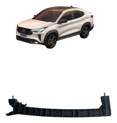 Guia Canaleta Vidro Tras Esquerdo Fiat Fastback 2023 Usado Preto