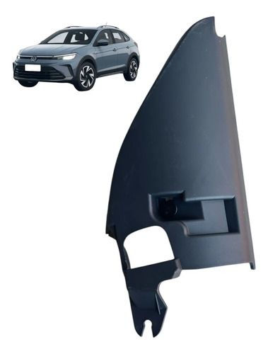 Acabamento Interno Retrovisor Direito Vw Nivus 2025 Usado Preto
