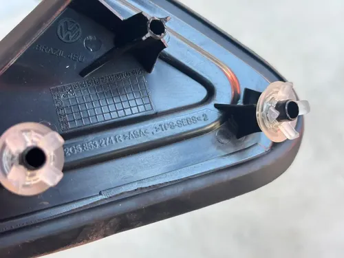 Moldura Paralama Retrovisor Direito Vw Nivus 2025 Usado Preto - Imagem 4