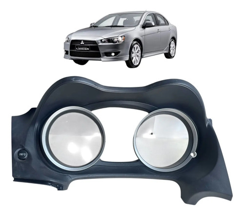 Moldura Painel De Instrumentos Mitsubishi Lancer 2013 Usado Preto