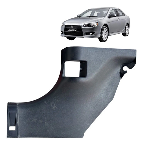 Soleira Diant Esq Mitsubishi Lancer 2013 Usado Preto