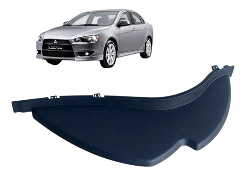 Acabamento Painel Lado Esquerdo Mitsubishi Lancer 2013 Usado Preto