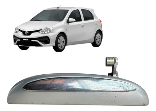Maçaneta Porta Externa Tras Esq Toyota Etios 2018 Usado Cinza