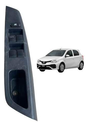 Comando Vidro Dianteira Esquerdo Toyota Etios 2018 Usado