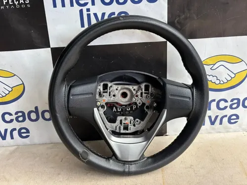 Volante Direção Toyota Etios 2018 Com Detalhe Usado Preto - Imagem 2