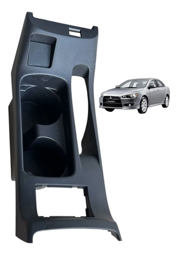 Porta Copo Console Central  Mitsubishi Lancer 2012 Usado Preto