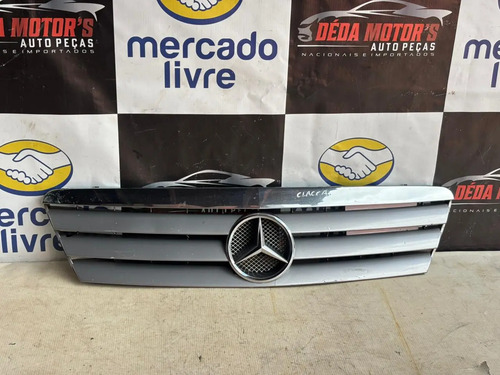 Grade Diante Parachoque Mercedes Classe A 2002 Detalhe Usado Cinza Brilhante - Imagem 2