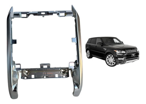 Moldura Central Painel Range Rover Sport 2014 Prateado