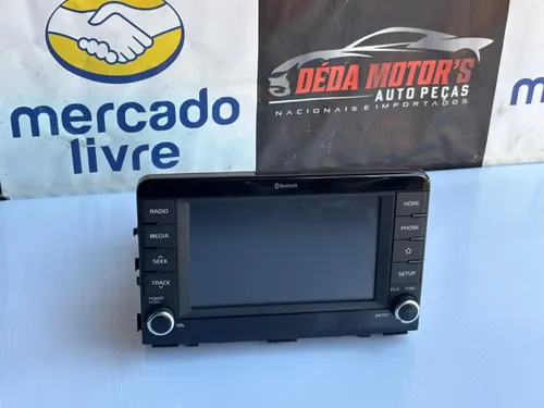 Central Multimídia Kia Rio Ex 1.6 2021 Original Preto - Imagem 2