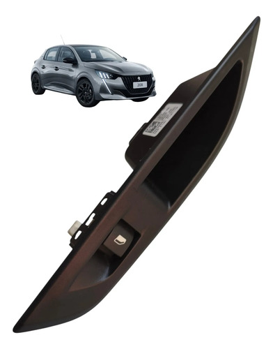Moldura Botão Vidro Elet Tras Dir Peugeot 208 2020 Á 2024